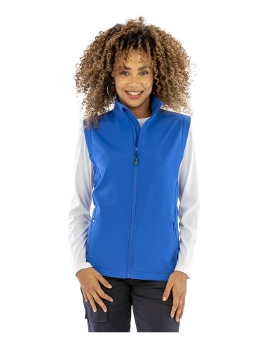 R-R902F-Womens Recycled 2-Layer Printable Softshell Bodywarmer
